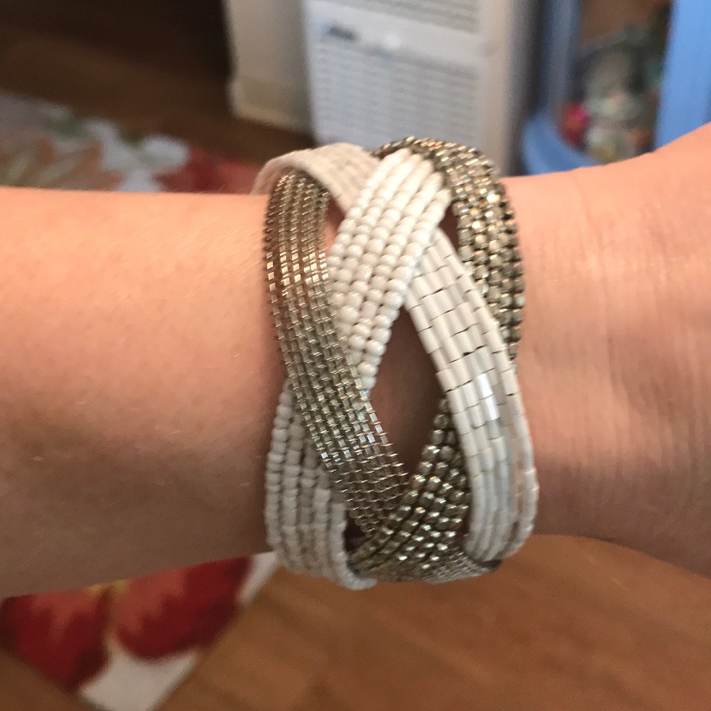Vintage Beaded Braided Bracelet